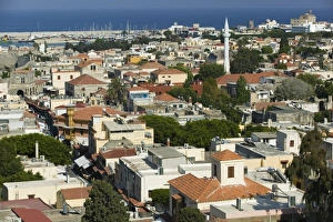Images Dated 19th May 2006: GREECE, Dodecanese Islands, RHODES, Rhodes Town: Rhodes Old Town, Old Town Overview