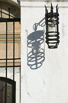 Images Dated 19th May 2006: GREECE, Dodecanese Islands, RHODES, Rhodes Town: Rhodes Old Town, Old Town Streetlamp