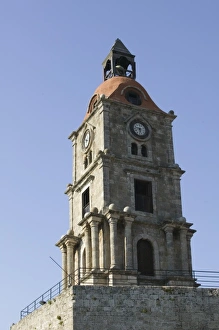 Images Dated 19th May 2006: GREECE, Dodecanese Islands, RHODES, Rhodes Town: Rhodes Old Town, Old Town Clock