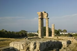 Images Dated 19th May 2006: GREECE, Dodecanese Islands, RHODES, Rhodes Town: Monte (Mount) Smith, Temple of Apollo