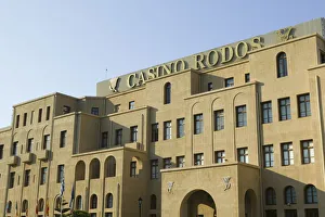 Images Dated 19th May 2006: GREECE-Dodecanese Islands-RHODES-Rhodes Town: Rhodes New Town- Rhodes Casino / Late