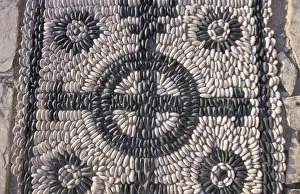 Skill Prints: Greece, Dodecanese, Leros. Traditional hohlakio paving at Pandeli Castle
