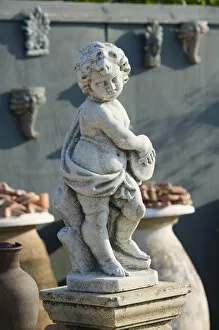 Images Dated 5th May 2006: GREECE-Ionian Islands-KEFALONIA-Kokolata: Greek Lawn Ornament Statue Showplace- Cherub
