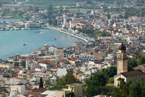 Images Dated 3rd May 2006: GREECE-Ionian Islands-ZAKYNTHOS: Morning Town View from Venetian Kastro Castle
