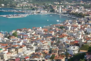 Images Dated 3rd May 2006: GREECE-Ionian Islands-ZAKYNTHOS: Afternoon Town View from Venetian Kastro Castle