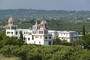 Images Dated 4th May 2006: GREECE, Ionian Islands, ZAKYNTHOS, MACHERADO: Eleftherotria Monastery / Exterior