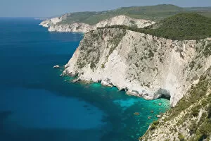 GREECE-Ionian Islands-ZAKYNTHOS-KERI: Cliffs at Cape Keri
