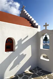 Hora Prints: Greece, Mykonos, Chora. A characteristic feature of Mykonos is the plethora of votive