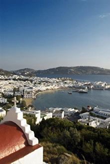 Images Dated 29th May 2011: Greece, Mykonos, Chora. The inner harbor of Mykonos