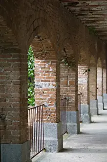 Images Dated 10th May 2006: GREECE-Northeastern Aegean Islands-LESVOS (Mytilini)-Filia: Limonos Monastery- Courtyard