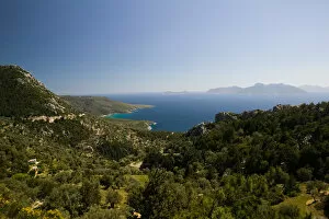 GREECE-Northeastern Aegean Islands-SAMOS-Kalithea: View of Samos West Coast