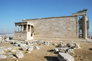 Images Dated 23rd August 2005: Greek Art. Erechtheum. Temple ionic built between 421-407 BC. Acropolis, Athens, Greece
