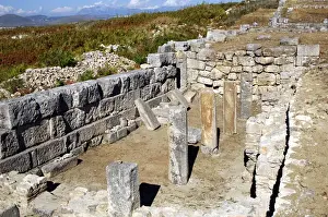 Images Dated 13th August 2007: GREEK ART. REPUBLIC OF ALBANIA. Archeological site of BYLLIS, old city founded by
