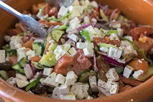 Greece Collection: Greek salad, Touris Club, Olympia, Greece, Europe