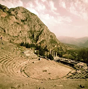 Images Dated 4th November 2003: Greek Theatre at Delphi, Greece. 4th cent. BC