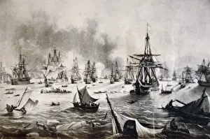 Ship Prints: GREEK WAR OF INDEPENDENCE (1821-1830) The naval Battle of Navarino (October 20