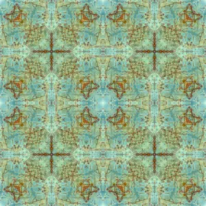 Abstract Collection: Green and orange abstract