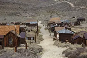 Old Fashioned Prints: Green Street, Bodie Ghost Town ( elevation 8379 ft / 2554 m ), Bodie Hills, Mono County