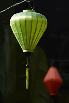 Vietnam Collection: Green street lantern, Hoi An (UNESCO World Heritage Site), Vietnam