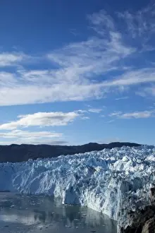 Day Light Prints: Greenland, Ilulissat, Blue ice face of Eqip Glacier along Disko Bay on summer afternoon