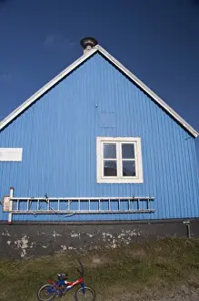 Greenland, Prince Christian Sound (aka Prins Christian Sund). Small remote fishing