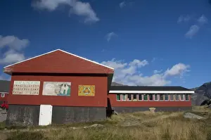 Images Dated 12th September 2010: Greenland, Prince Christian Sound (aka Prins Christian Sund). Small fishing settlement