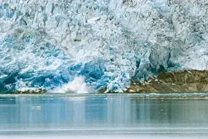 Melt Prints: Greenland, Qaleraliq Glacier. Ice calving from the glacial front of the Qaleraliq