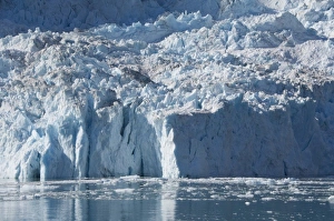Images Dated 11th September 2010: Greenland, Southeast coast, Skjoldungen Fjord. Remote Greenlandic glacier