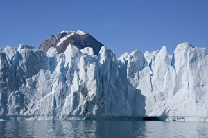 Images Dated 11th September 2010: Greenland, Southeast coast, Skjoldungen Fjord. Thryms Glacier