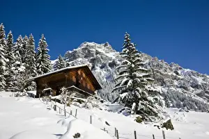 Images Dated 26th November 2008: Griesalp and Steineberg in deep snow in Kiental, Switzerland