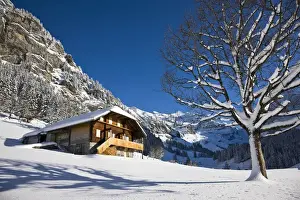 Images Dated 26th November 2008: Griesalp and Steineberg in deep snow in Kiental, Switzerland