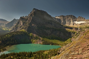 Images Dated 2nd September 2009: Grinnell Lake and Mount Gould, Glacier National Park, Montana