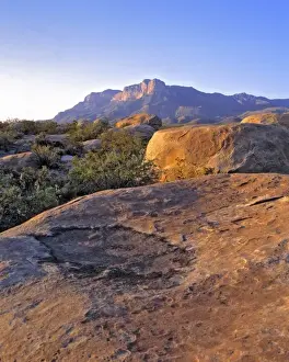 El Capitan Prints: Guadelupe Mountains NP. The sculpted landscape beneath Guadelupe Mountains NP in