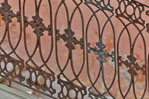 Colonial Prints: Guanajuato in Central Mexico. Buildings with fancy ironwork