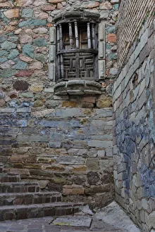 Alley Prints: Guanajuato in Central Mexico. Small alley with stairs
