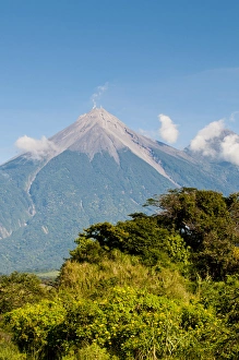 Images Dated 2nd November 2010: Guatemala, Antigua. Fuego Volcano outside Antigua, Guatemala