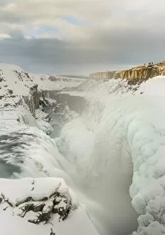 Iceland Gallery: Gullfoss, one of the iconic waterfalls of Iceland during winter and one of the stops
