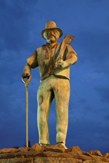 Northland Prints: Gumdigger Statue, Dargaville, Northland, North Island, New Zealand