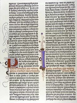 Images Dated 4th November 2003: The Gutenberg Bible, 1455 GERMANY
