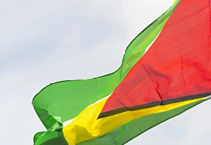 Georgetown Prints: Guyana national flag, Georgetown, Guyana