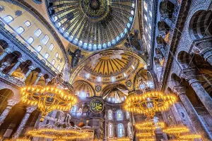 Illuminated Prints: Hagia Sophia illuminated, Istanbul