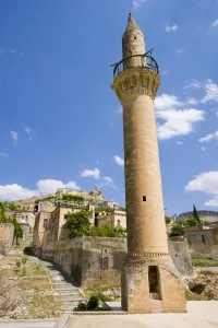 Images Dated 9th May 2006: Halfeti Merkez Camii (Central Mosque) partly flooded by the lake of Birecik Dam