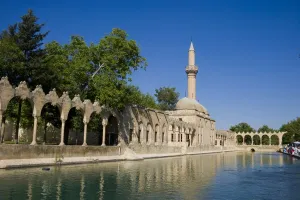 Anatolian Prints: Halil-ur Rahman (Friend of God) Mosque and the Pool of Abraham (Ibrahim) with the holy carp inside