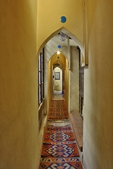 Hall Way Prints: Hallway and rugs, Cairo, Egypt