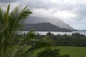 Hanalei Bay on the north shore of Kauai island, Hawaii, USA