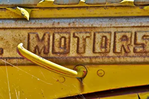 Handle on old truck detail in Sprague, Washington State