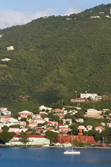 Saint Thomas Prints: The harbor at Charlotte Amalie on St. Thomas in the U. S. Virgin Islands
