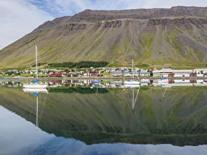 Subpolar Prints: The harbor. Isafjordur, capital of the Westfjords (Vestfirdir) in Iceland