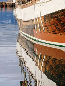 Whale Watching Prints: The Harbor. Town Husavik, a whale watching center in northern Iceland. Europe, Iceland