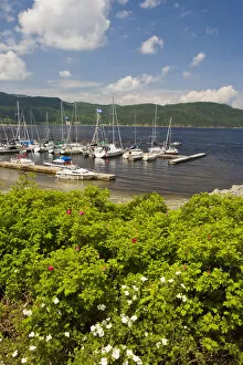 Images Dated 25th June 2005: The harbor in the village of l Anse St. Jean on the Saguenay River